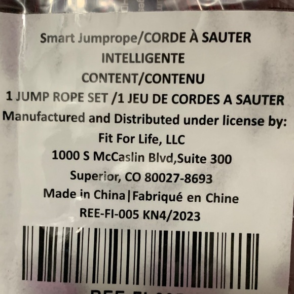 Reebok 2-in-1 Digital Jump Rope - Red - Picture 3 of 3